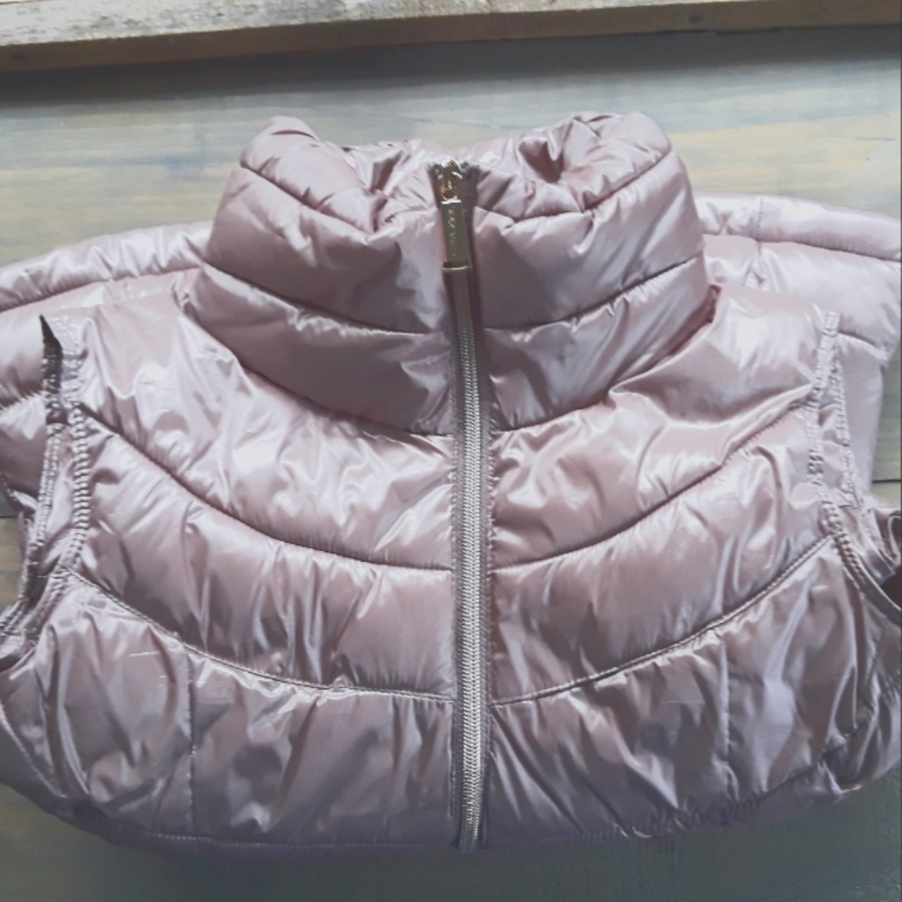 Calvin Klein Pink Rose Gold Puffer Vest Size XS - Picture 10 of 10